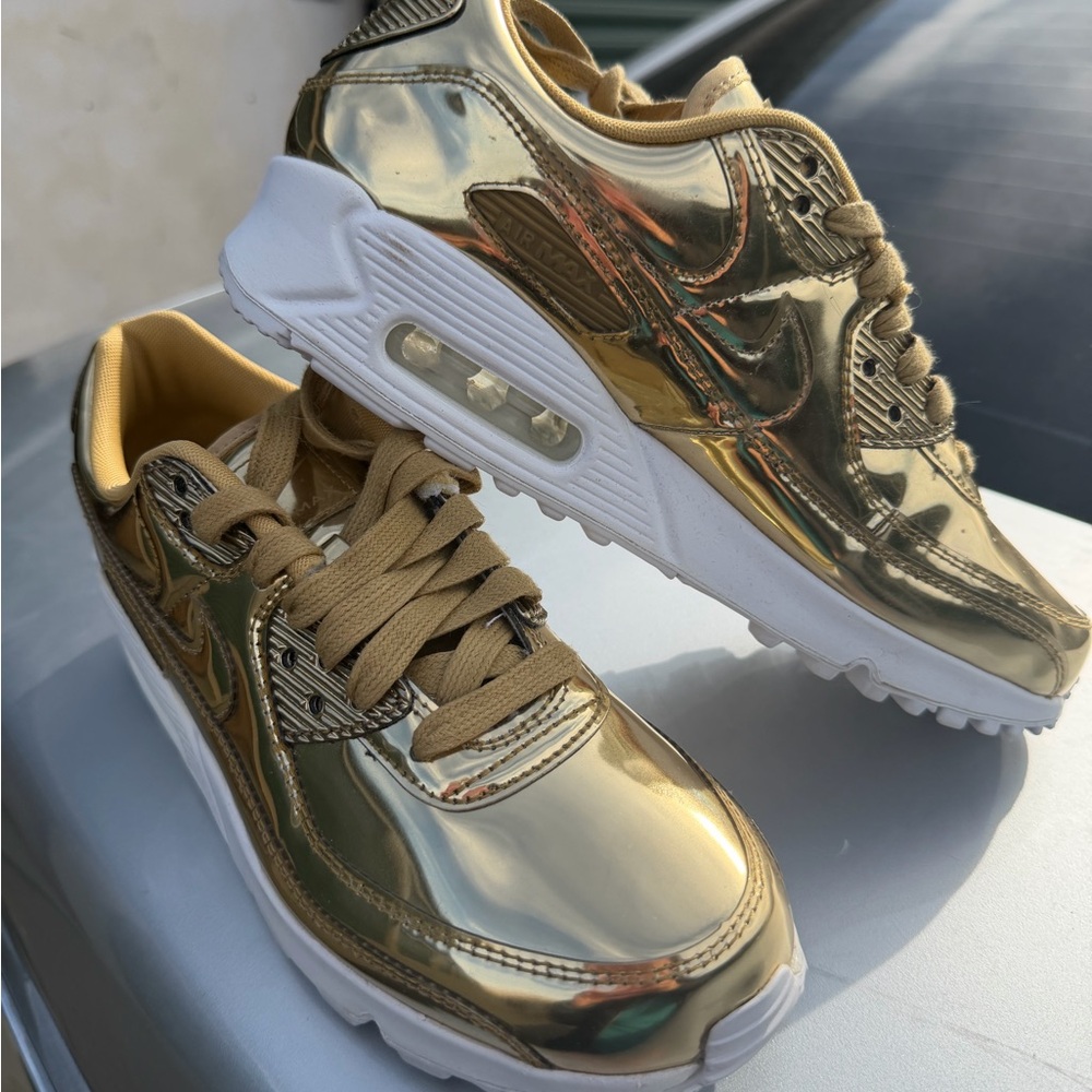 Nike Women's Shiny Gold Sneakers